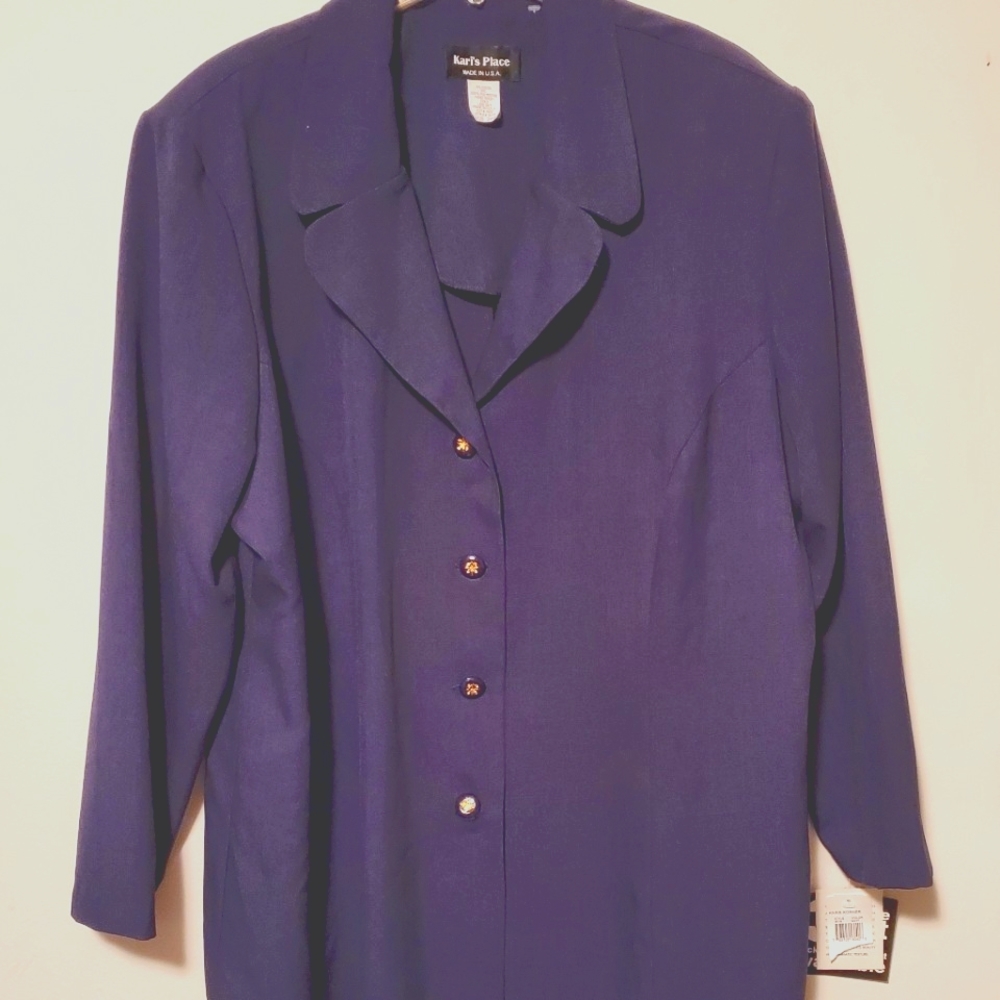 💙 2 piece dress and long sleeve jacket.  Size 24W